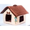 Мягкий домик для собак и кошек ГЮ-ВАС "УЮТ" с окнами размер 45х40см.