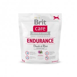 Корм brit 1кг NEW Care Endurance для активных собак всех пород, утка с рисом