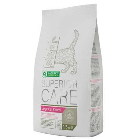 Natures Protection Superior Care Large Cat Kitten 15 kg Breeder bag корм для котят больших пород