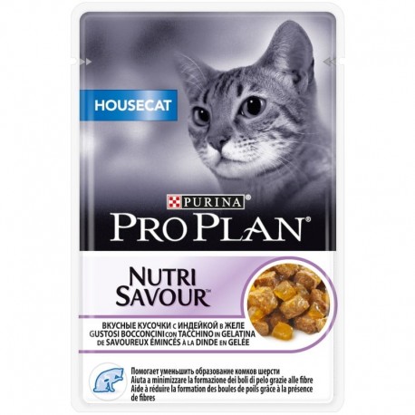 Pro Plan Nutri Savour корм консервированный для кошек с индейкой 0, 085 кг