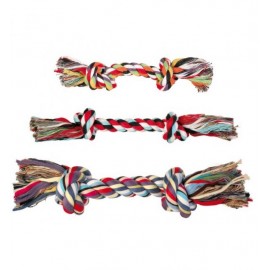 Игрушка TRIXIE для собаки "DENTAfun" в виде верёвки с 2 узлами, хлопковая 25г/15 см