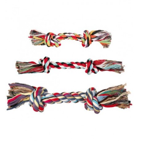 Игрушка TRIXIE для собаки "DENTAfun" в виде верёвки с 2 узлами, хлопковая 50г/20 см