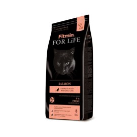 Сухой корм Fitmin For Life Salmon для взрослых кошек, лосось (8 кг)