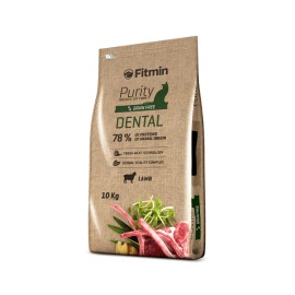 Беззерновой корм Fitmin Cat Purity Dental для взрослых кошек, способствующих здоровью полости рта (10 кг)