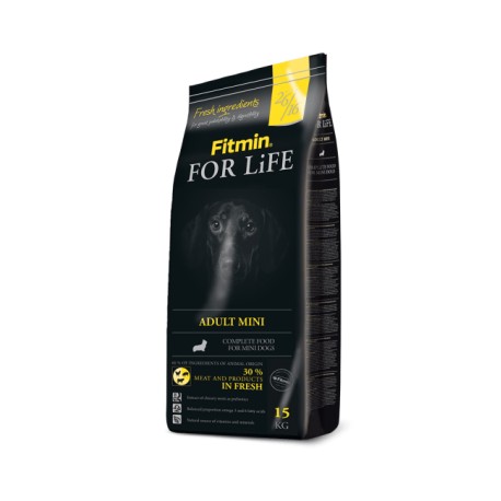 Сухой корм Fitmin For Life ADULT MINI для взрослых собак мелких пород (15 кг)