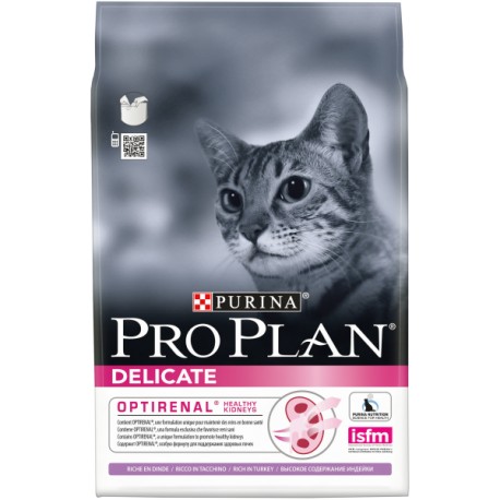 Pro Plan корм сухой с индейкой для взрослых кошек с чувствительным пищеварением (3 кг.)