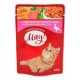 Влажный корм Мяу! для взрослых кошек, с индейкой в нежном соусе (0,1 кг)