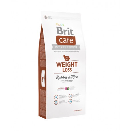 Сухой корм Brit Care Weight Loss для собак склонных к полноте, кролик с рисом (3 кг)