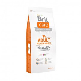 Сухой корм Brit Care для взрослых собак средних пород, ягненок с рисом (18 кг)