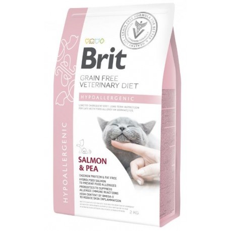 Brit VDC Hypoallergenic Salmon&Pea, беззерновая диета для кошек (2 кг)