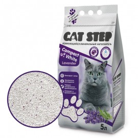 Комкующийся минеральный наполнитель Cat Step Compact Lavender, 5 л