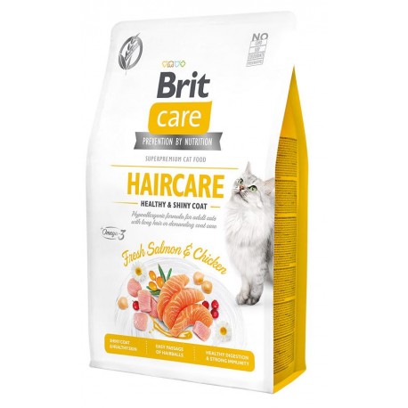 Брит 400г Care Cat Sunny Beautiful Hair для кошек, для ухода за кожей и шерстью