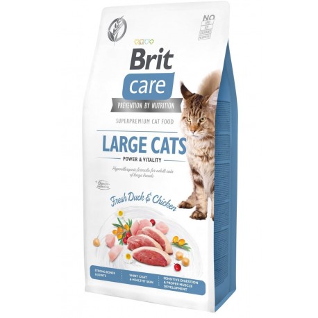 Купить Брит 7кг Care Cat Tobby для кошек крупных пород с доставкой
