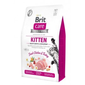 Брит 2кг Care Cat Crazy Kitten для котят, беременных и кормящих кошек 
