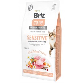Брит 400г Care Cat Lilly Sensitive Digestion беззерновой, для кошек с чувств. пищеварением