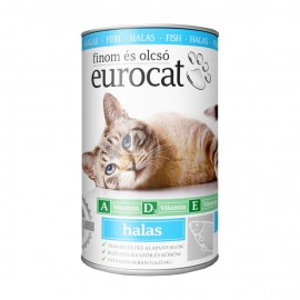 Euro cat консервы для кошек с рыбой (415 г)