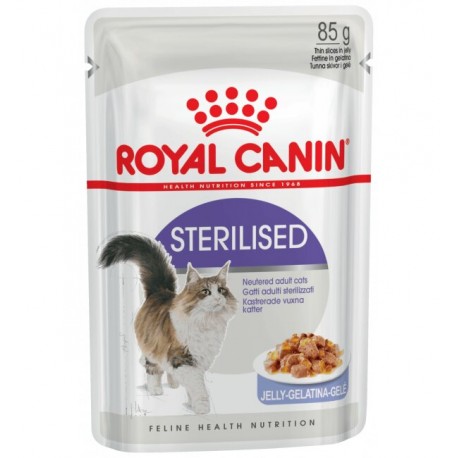 Влажный корм ROYAL CANIN STERILISED in JELLY, кусочки в желе 85 г.