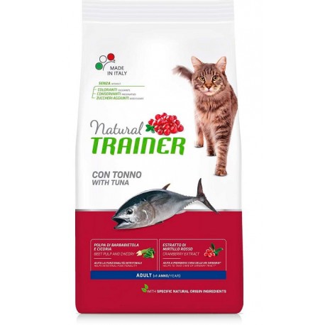 Сухой корм Trainer Natural для взрослых кошек старше 1 года с тунцом (10 кг)