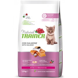 Сухой корм Trainer Natural для котят от 1 до 6 мес с лососем (1,5 кг)