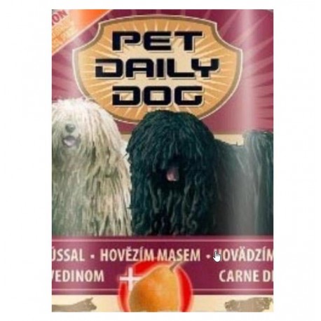 Консервы для собак Pet Daily Dog с говядиной и грушей , 1,24 кг.