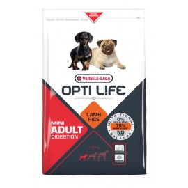 Сухой корм Versele-Laga Opti Life Adult Digestion Mini, ягненок и рис