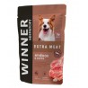 Корм влажный Winner Extra Meat для взрослых собак всех пород, "Ягнёнок в соусе", 85г