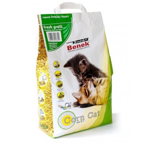 Super Benek Corn Cat кукурузный (Cвежая трава), 7л