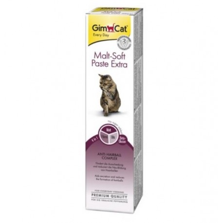 Паста GIMCAT для кошек Malt-Soft-Extra с эффектом выведения шерсти, 0,050 кг