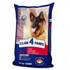 Сухой корм Club 4 Paws Премиум для активных собак (14 кг)