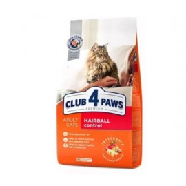 Сухой корм Club 4 Paws Премиум для взрослых кошек с эффектом выведения шерсти