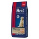 Брит 15кг Brit Premium Adult L для взрослых собак крупных пород, 