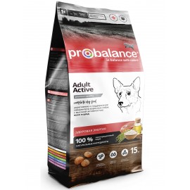 Сухой корм для собак Probalance Immuno Adult Active, высокая активность, 15 кг.