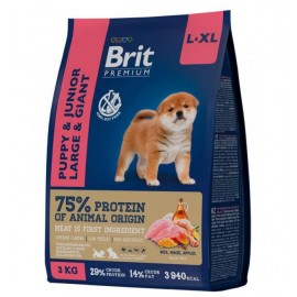 Сухой корм Brit Premium Junior L-XL для молодых собак крупных пород (3кг)