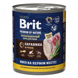Брит Консервы д/собак Brit Premium BEEF&MILLET Говядина и пшено, 850г