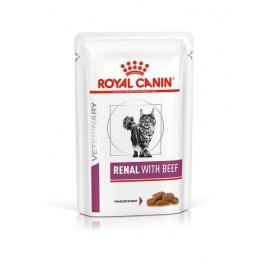 ROYAL CANIN RENAL FELINE BEEF - диета при почечной недостаточности (0,085 кг)