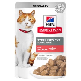 Hill's Young Adult Sterilised Cat™ Trout (с форелью) Для стерилизованных кошек от 6 мес. до 6 лет 0,085 кг 