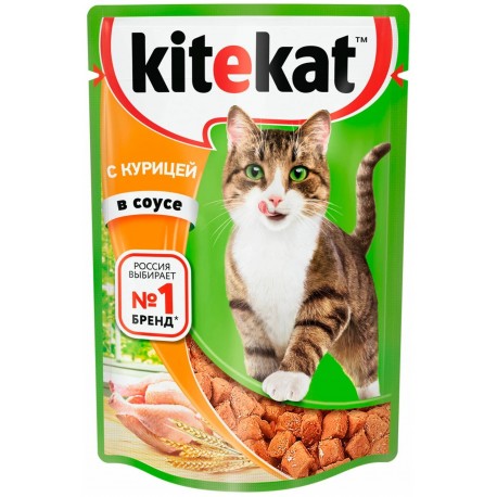 Пресервы для кошек Kitekat Курица в соусе (0,085 кг)