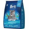 Сухой корм brit Premium Cat Kitten с курицей в лососевом соусе д/котят 2 кг