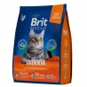 Сухой корм Brit Premium Cat Indoor курица и печень д/кошек, домаш. содержания 2кг NEW