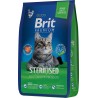 Сухой корм Brit Premium Cat Sterilised курица и печень для кастрир. котов 8кг 