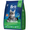 Сухой корм Brit Premium Cat Sterilised курица и печень для кастрир.котов 2кг