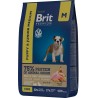 Сухой корм Brit Premium Junior M для молодых собак средних пород (2-12 мес) 8кг