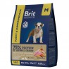 Сухой корм Brit Premium Junior M для молодых собак средних пород (2-12 мес) 3 кг