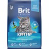 Сухой корм Brit Premium Cat Kitten с курицей в лососевом соусе д/котят 400гр