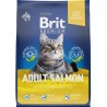 Сухой корм Brit Premium для взрослых кошек, с лососем в соусе 400гр