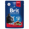 Brit Premium д/кошек Beef Stew &Peas Говядина и горошек, 85г