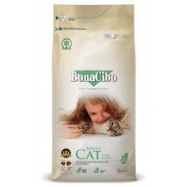 Сухой корм BonaCibo Adult Cat Lamb & Rice для взрослых кошек с ягненком БонаСибо (5 кг)