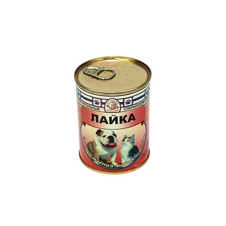 Консервы мясорастительные для собак и кошек "Лайка" 340 г.