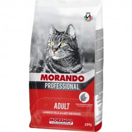 Сухой корм Morando Professional Gatto для кошек, говядина/курица, 15 кг