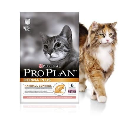 Pro Plan Корм сухой полнорацион. для взрослых кошек с чувствительной кожей с лососем (0,4 кг.)